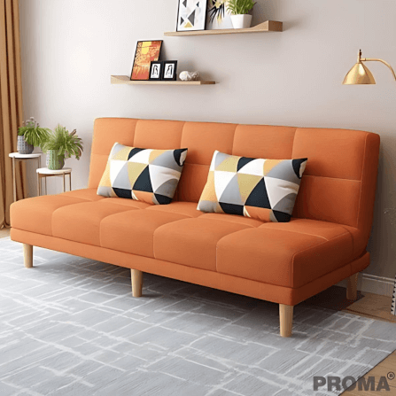 [Pre-order] โซฟาเบด PROMA-SF59-02 150 ซม. สีส้ม_9